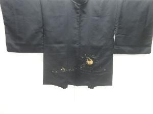 吹き寄せに籠模様絵羽織